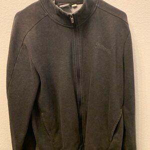 Puma Men's Dark Gray Zip-Up Sweater
